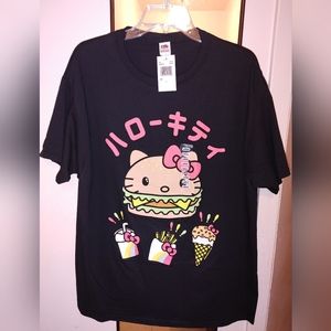 NWT Hello Kitty Burger Shirt